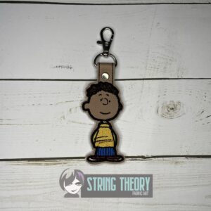 Peanuts Franklin Armstrong ITH Fob machine embroidery design