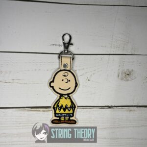 Peanuts Charlie Brown ITH Fob machine embroidery design