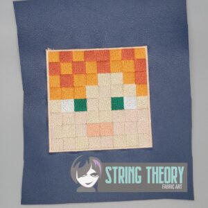 Minecraft Alex machine embroidery design