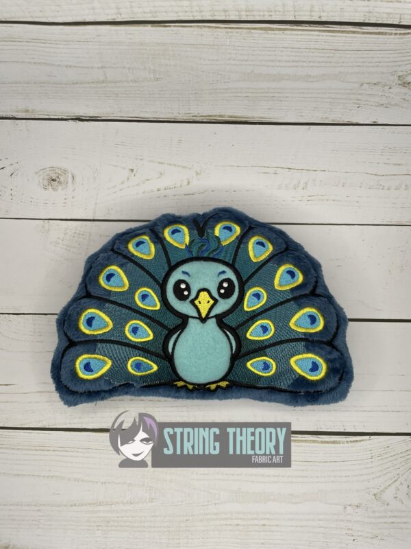 Chibi Peacock Stuffie ITH in the hoop Digital Download for Machine Embroidery Pattern, Design (4×4, 5×7, 6×10, 7×11, 8×12 Hoop) - Image 5