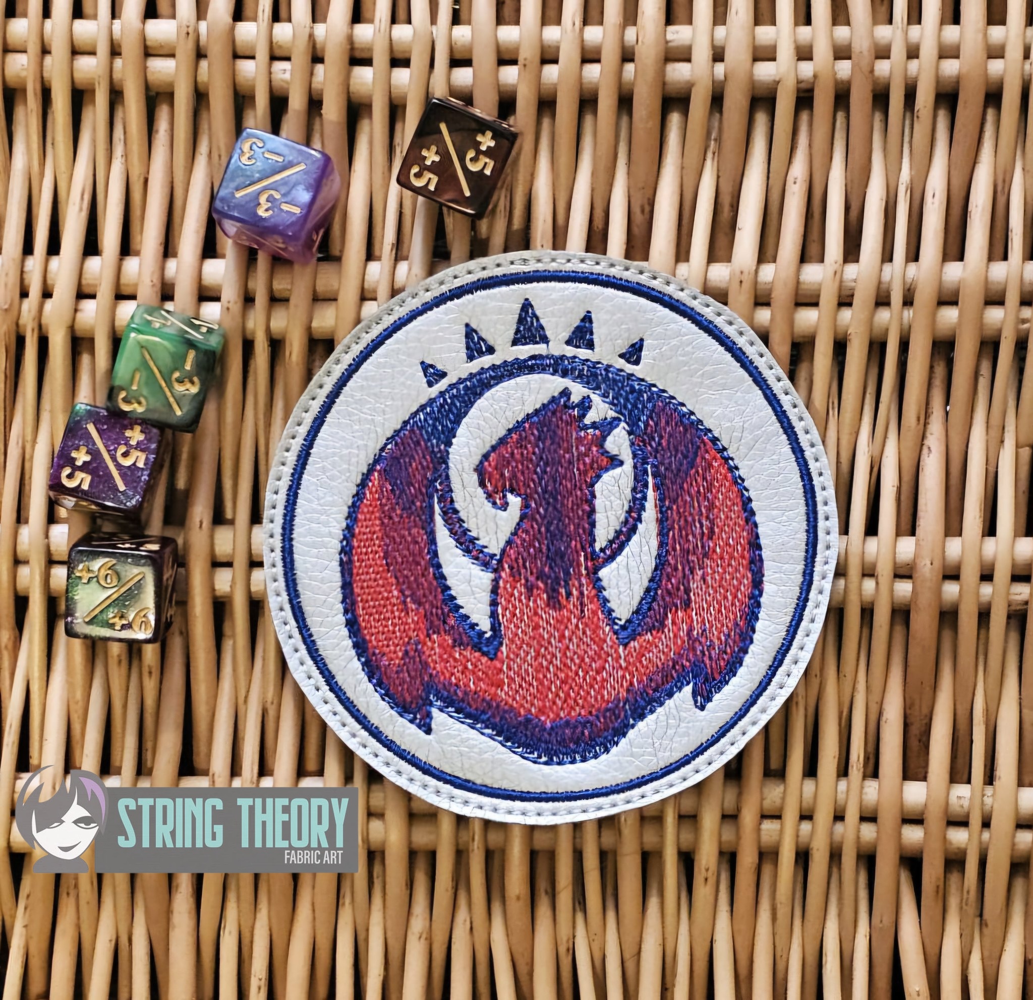 Magic the Gathering Guild Set ITH coaster machine embroidery design