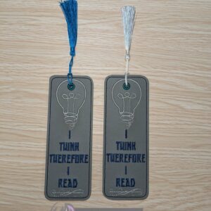 I Think Therefore I Read Bookmark ITH in the hoop Digital Download for Machine Embroidery Pattern, Design ( 2ITH 5x7 Hoop)