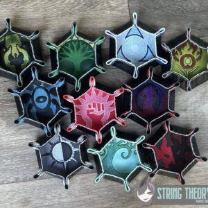 Magic the Gathering – Guild Dice Tray ITH in the hoop Digital Download for Machine Embroidery Pattern, Design (5x7 Hoop)