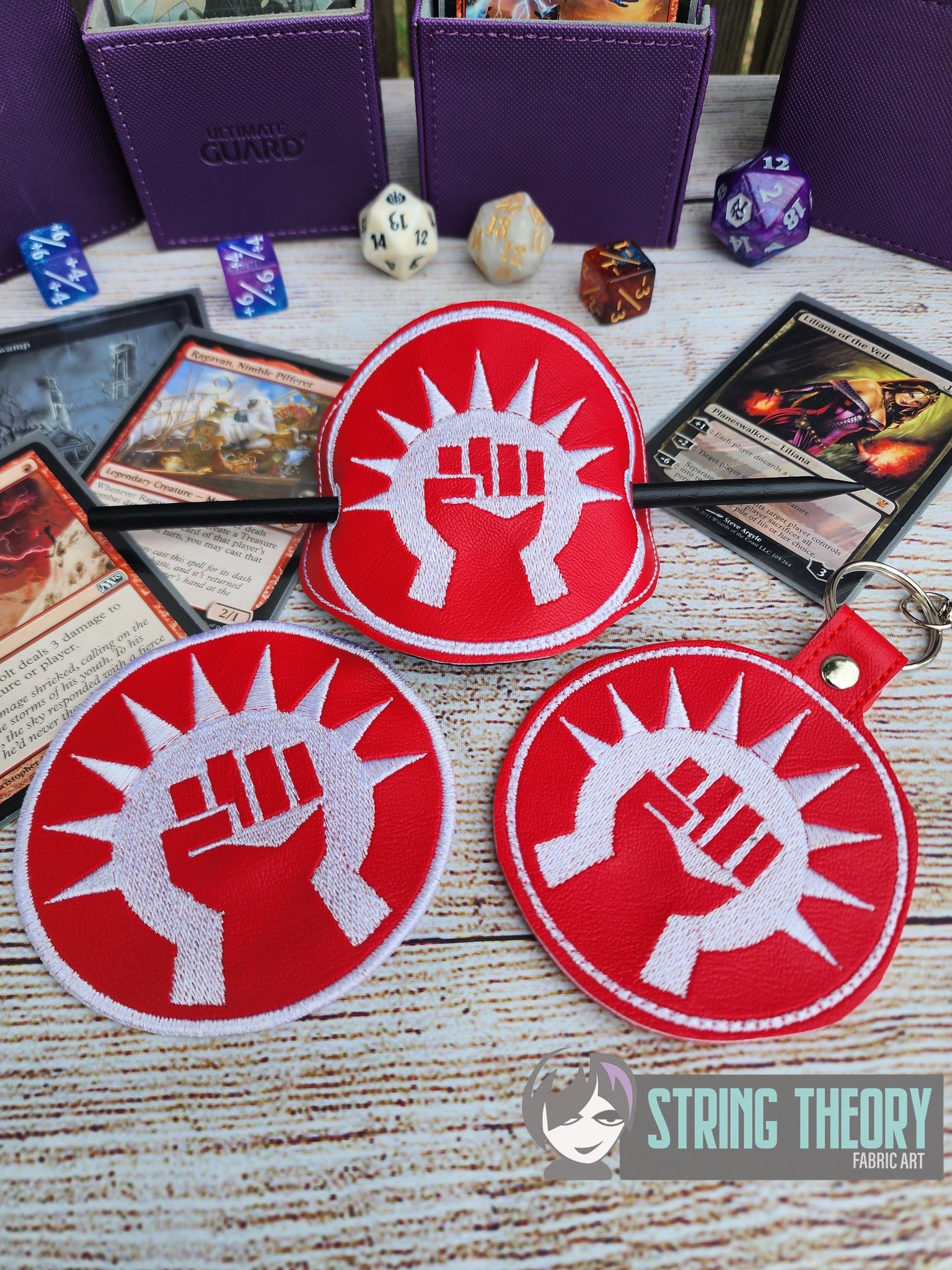 Magic the Gathering Boros ITH Patch fob bun cover machine embroidery design