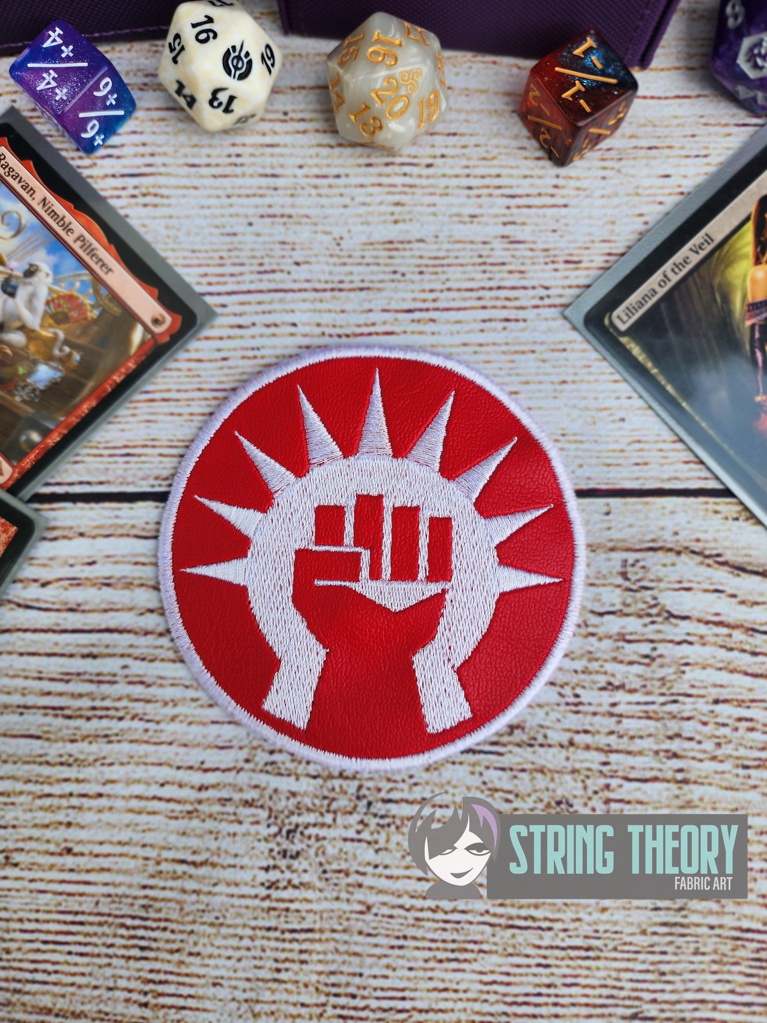 Magic the Gathering Boros ITH Patch machine embroidery design
