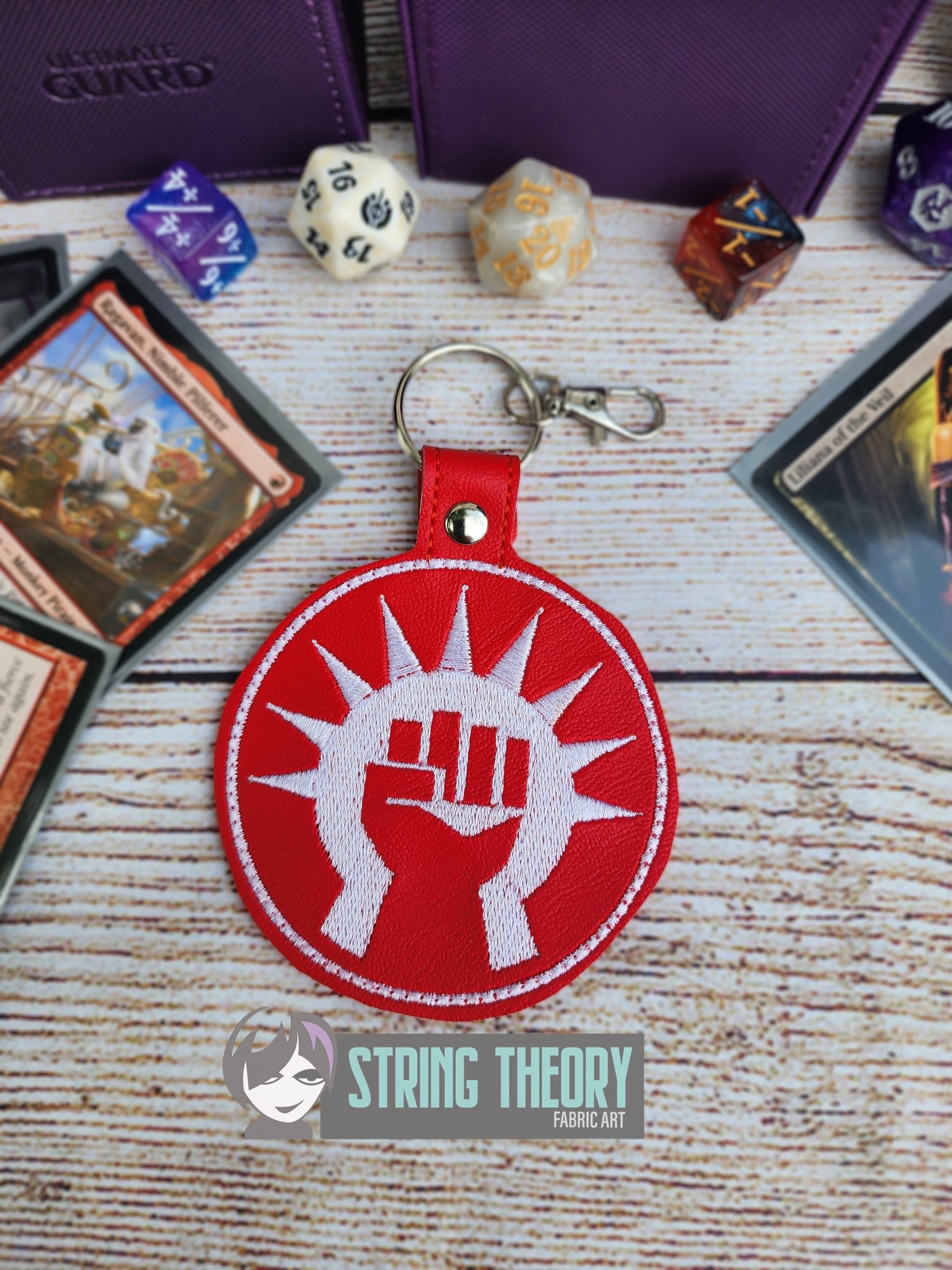 Magic the Gathering Boros ITH Fob machine embroidery design