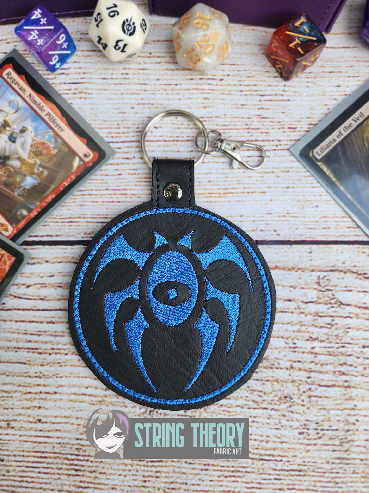 Magic the Gathering Dimir ITH fob machine embroidery design