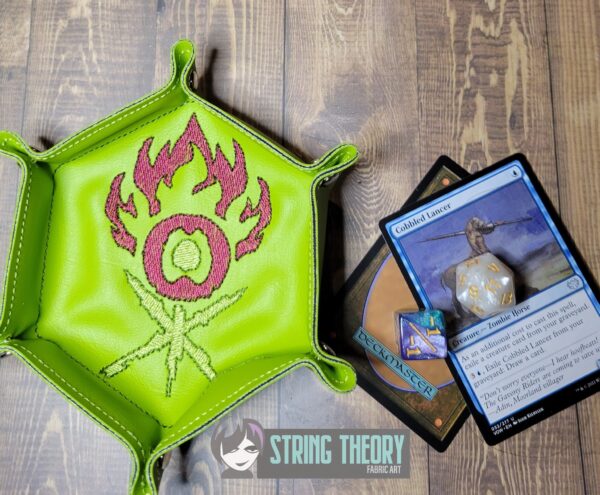 Magic the Gathering – Guild Dice Tray ITH in the hoop Digital Download for Machine Embroidery Pattern, Design (6x10 Hoop) - Image 6