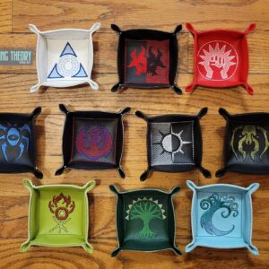 Magic the Gathering – Guild Dice Tray ITH in the hoop Digital Download for Machine Embroidery Pattern, Design (4x4 Hoop)