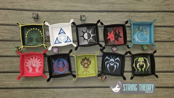 Magic the Gathering – Guild Dice Tray ITH in the hoop Digital Download for Machine Embroidery Pattern, Design (4x4 Hoop) - Image 2