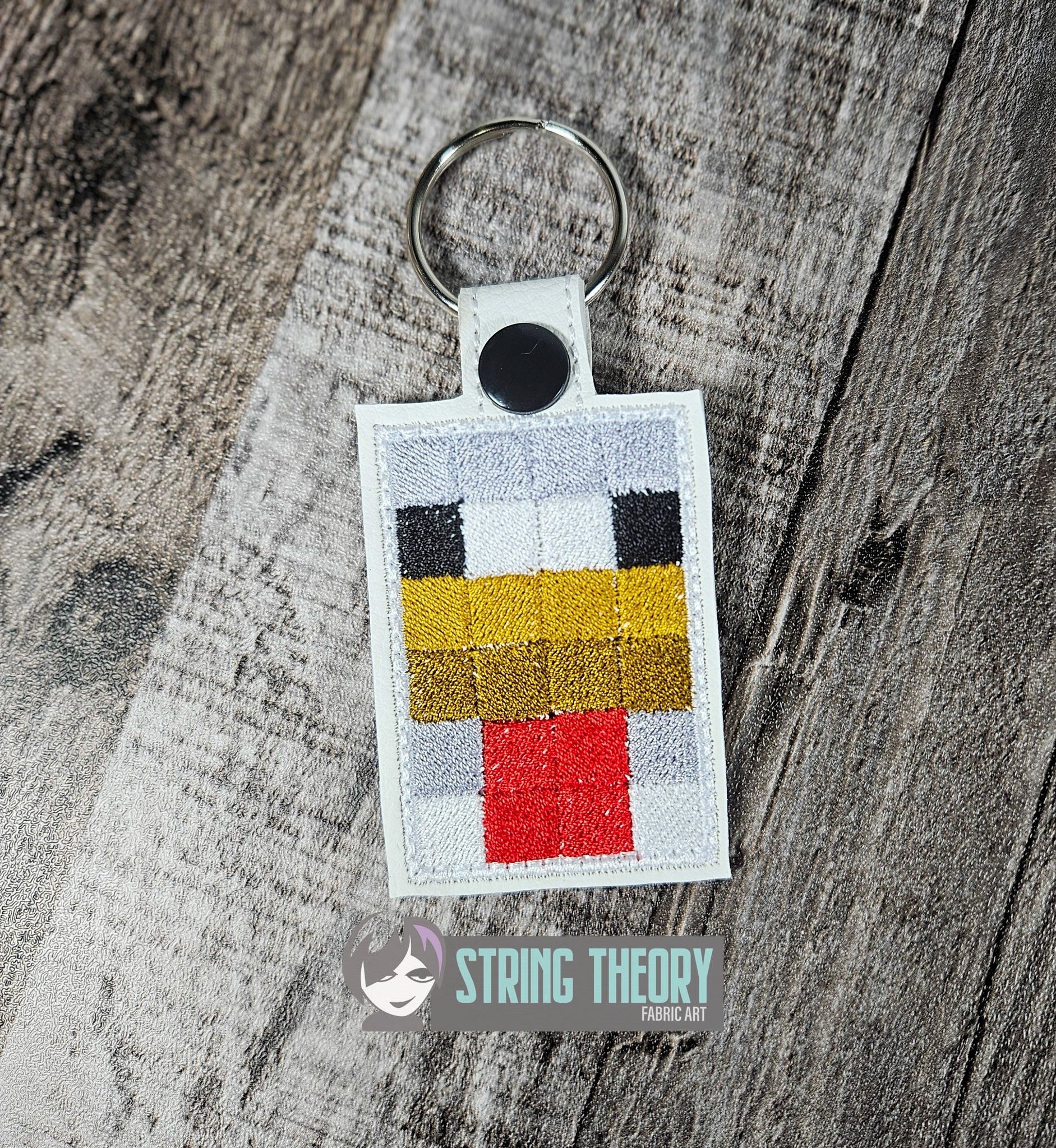 Minecraft Chicken ITH fob machine embroidery design