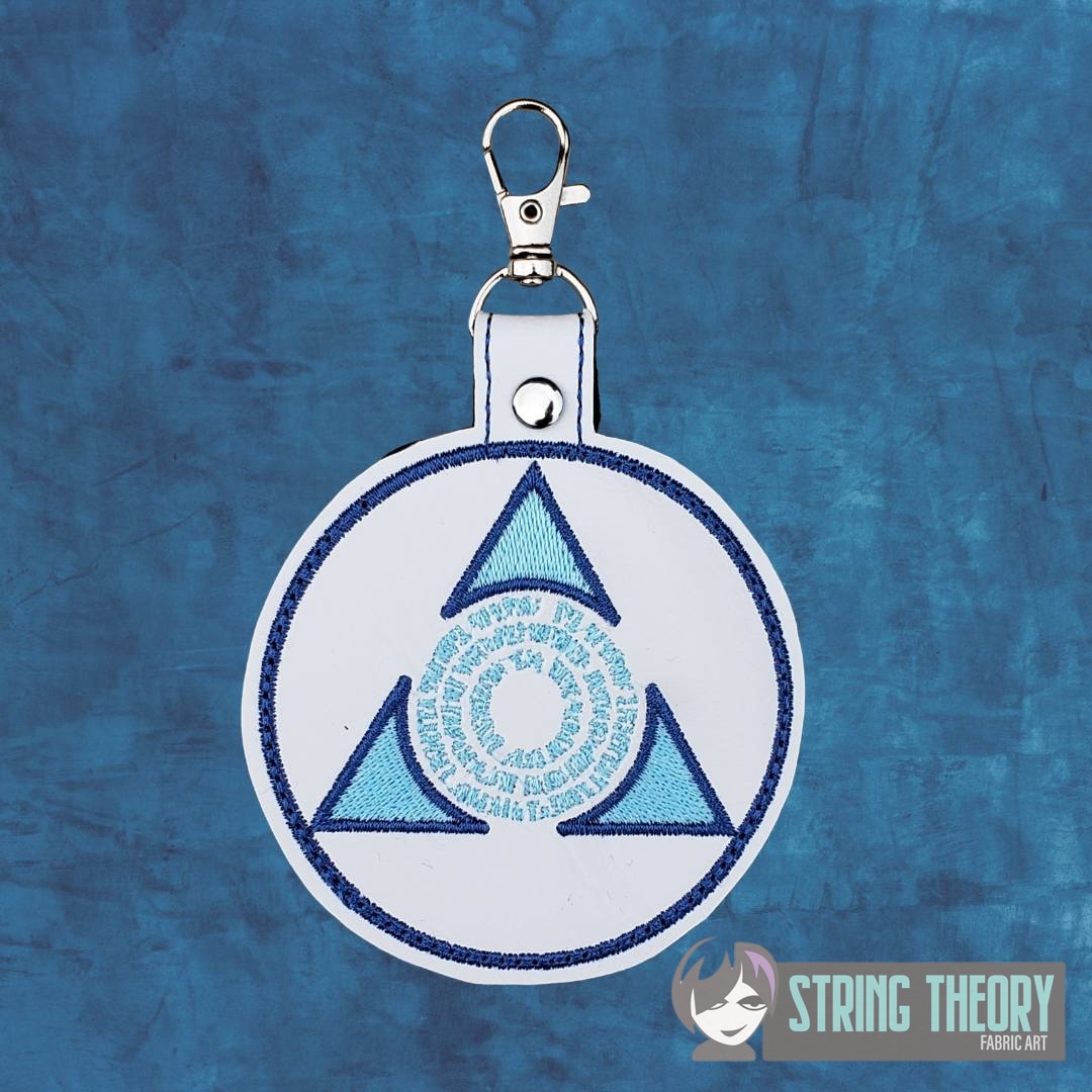 Magic the Gathering Azorius ITH Fob machine embroidery design