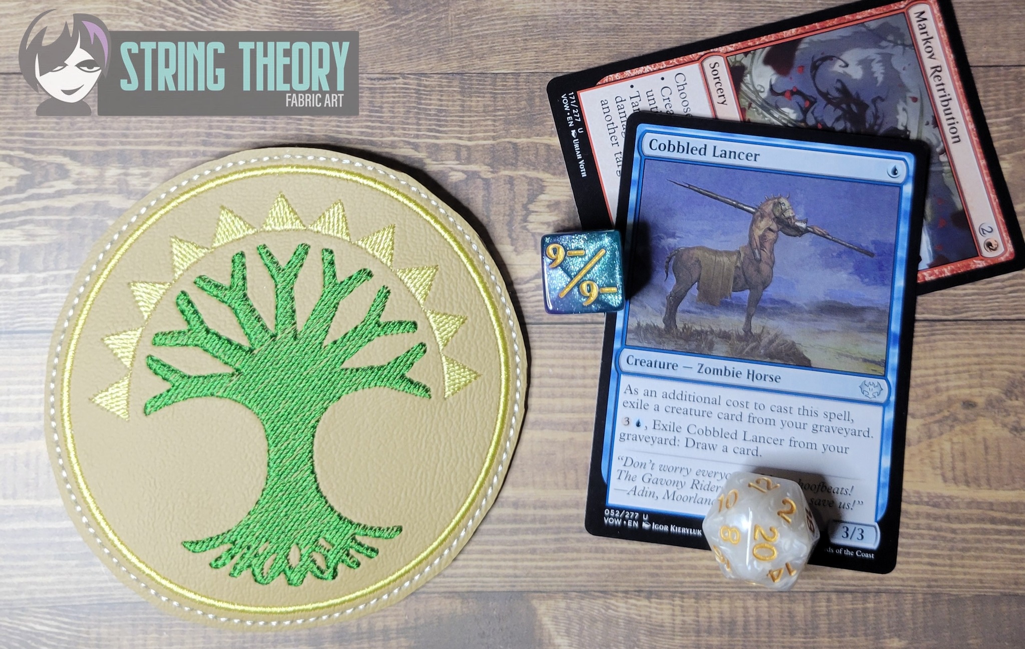 Magic the Gathering Guild Set ITH coaster machine embroidery design