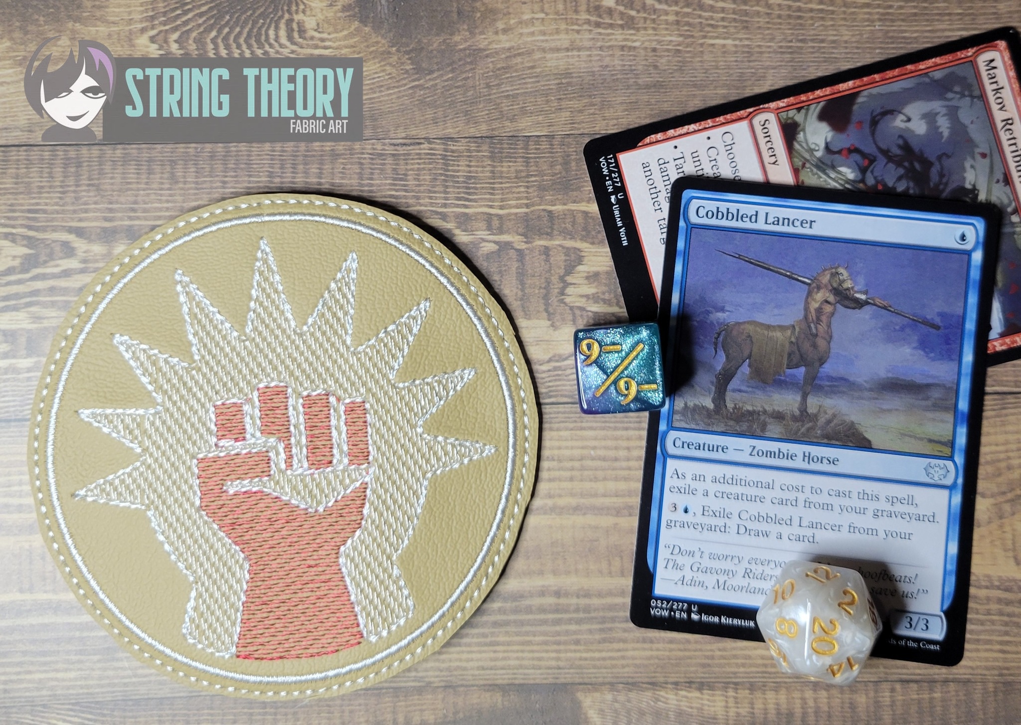 Magic the Gathering Guild Set ITH coaster machine embroidery design