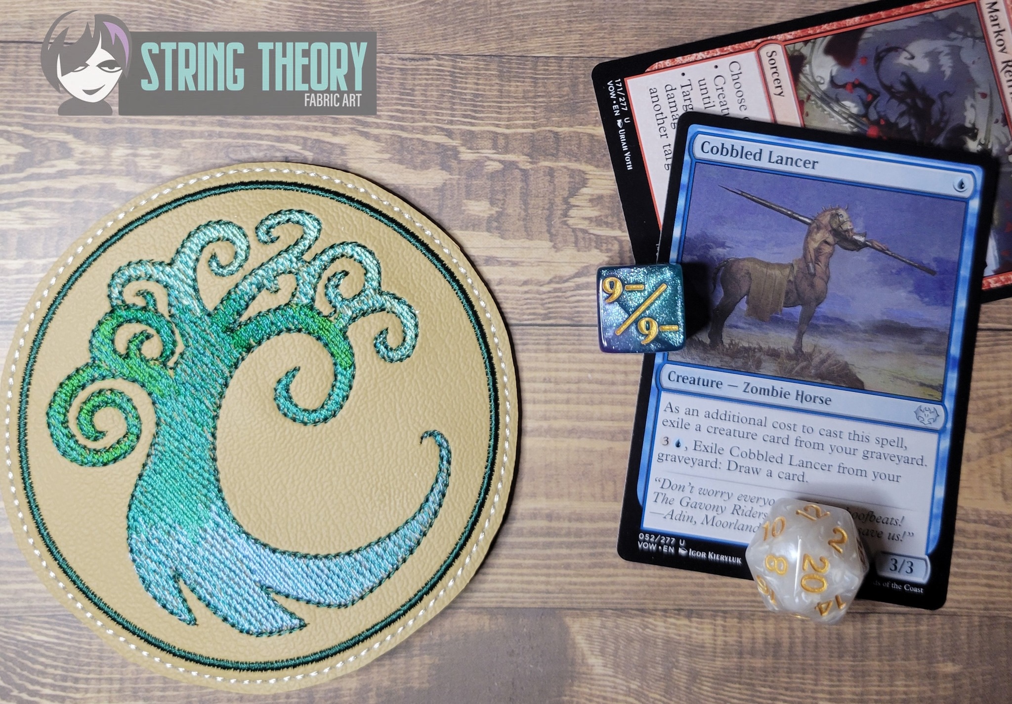 Magic the Gathering Guild Set ITH coaster machine embroidery design