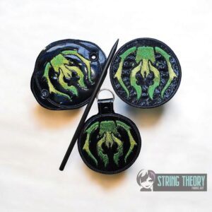 Magic the Gathering – Golgari fob, patch, bun cover ITH in the hoop fob Digital Download for Machine Embroidery Pattern, Design (4×4 Hoop)