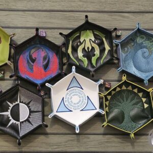 Magic the Gathering – Guild Dice Tray ITH in the hoop Digital Download for Machine Embroidery Pattern, Design (8x12Hoop)