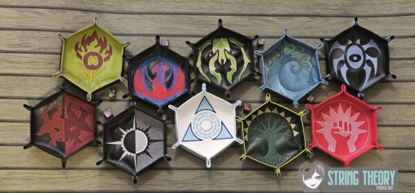 Magic the Gathering – Guild Dice Tray ITH in the hoop Digital Download for Machine Embroidery Pattern, Design (8x12Hoop)