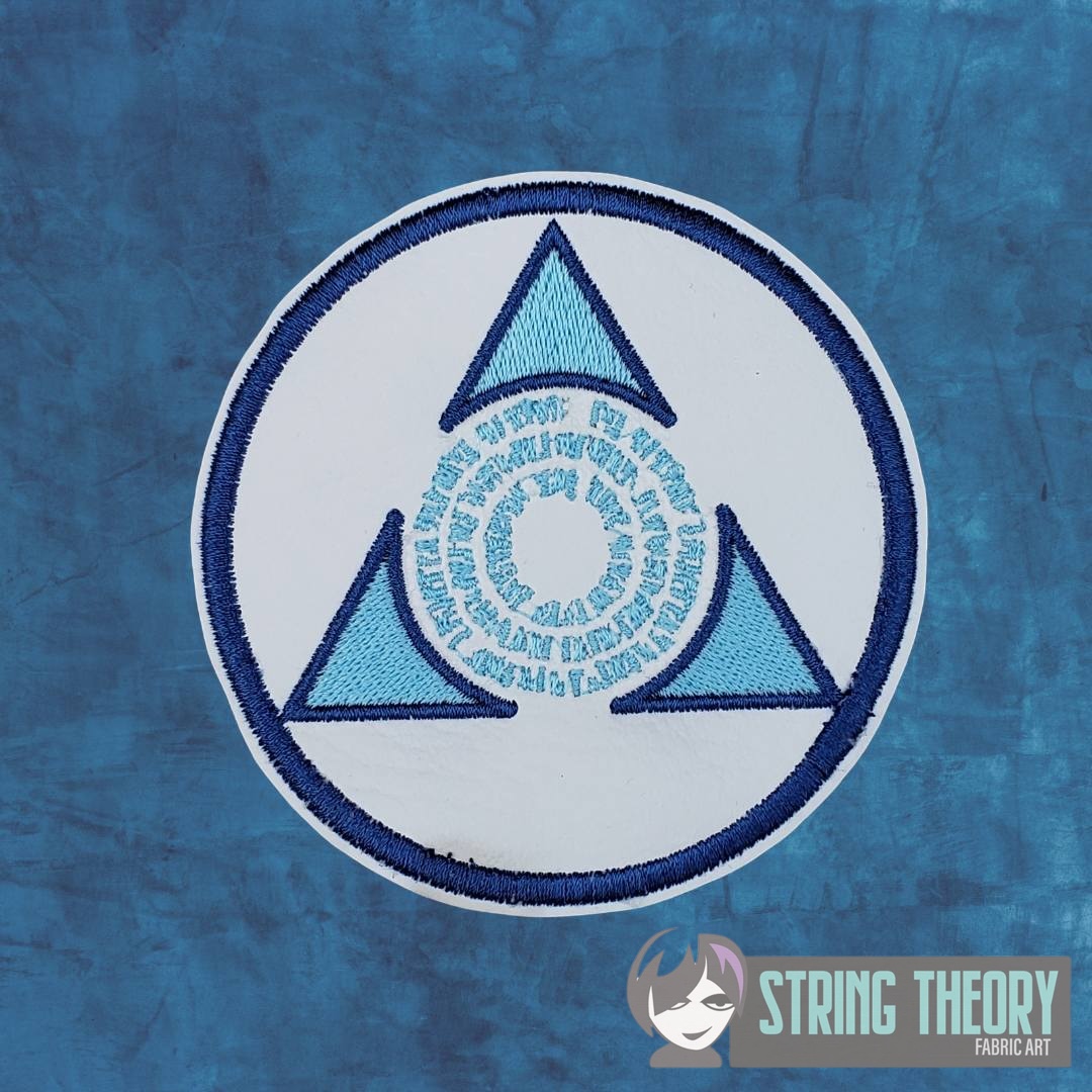 Magic the Gathering Azorius ITH Patch machine embroidery design