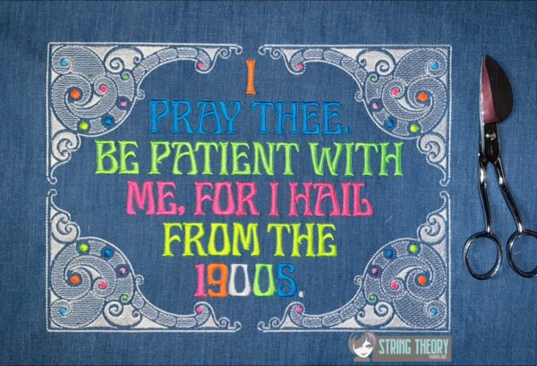 Be Patient with Me Digital Download for Machine Embroidery Pattern, Design (5×7, 6×10, 7×11, 8×12 Hoop) - Image 4