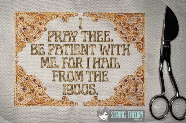 Be Patient with Me Digital Download for Machine Embroidery Pattern, Design (5×7, 6×10, 7×11, 8×12 Hoop)