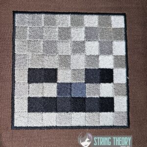 Minecraft Skeleton machine embroidery design