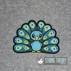 Chibi Peacock Digital Download for Machine Embroidery Pattern, Design (4×4, 5x7 Hoop)
