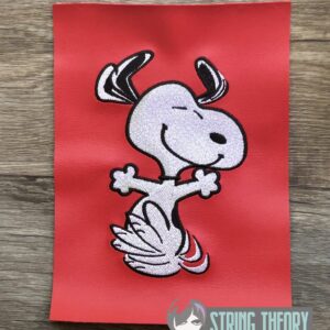 Peanuts Dancing Snoopy machine embroidery design