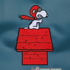 Peanuts Snoopy Ace machine embroidery design