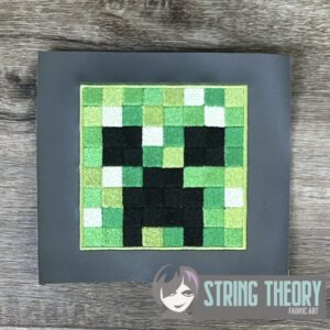 Minecraft Creeper machine embroidery design