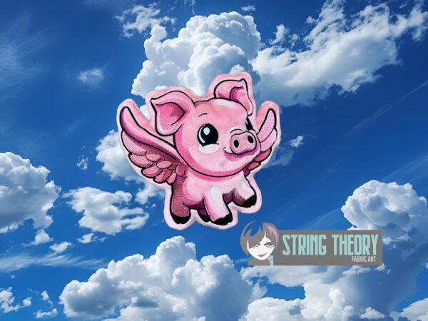 Chibi Flying Pig Stuffie ITH in the hoop Digital Download for Machine Embroidery Pattern, Design (4×4, 5×7, 6×10, 7×11, 8×12 Hoop) - Image 2