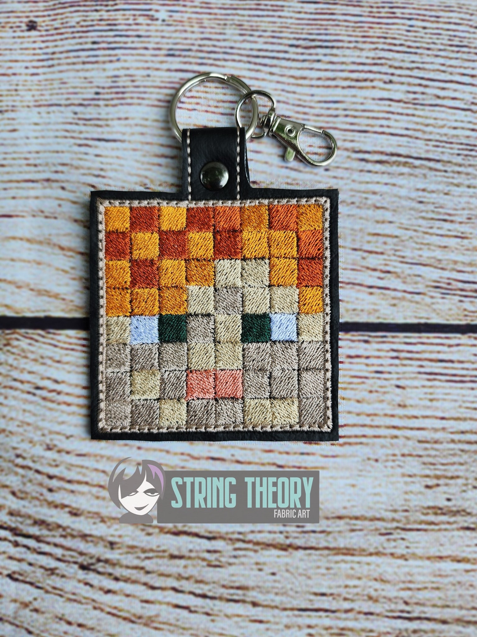 Minecraft Alex ITH fob machine embroidery design