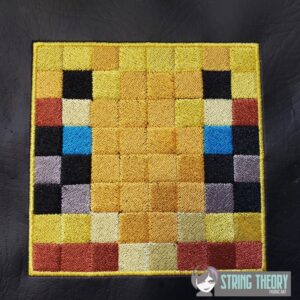 Minecraft Bee machine embroidery design