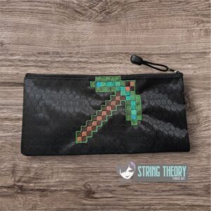 Minecraft Pickaxe machine embroidery design