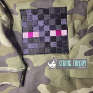 Minecraft Enderman machine embroidery design