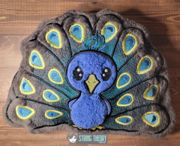 Chibi Peacock Stuffie ITH in the hoop Digital Download for Machine Embroidery Pattern, Design (4×4, 5×7, 6×10, 7×11, 8×12 Hoop) - Image 9