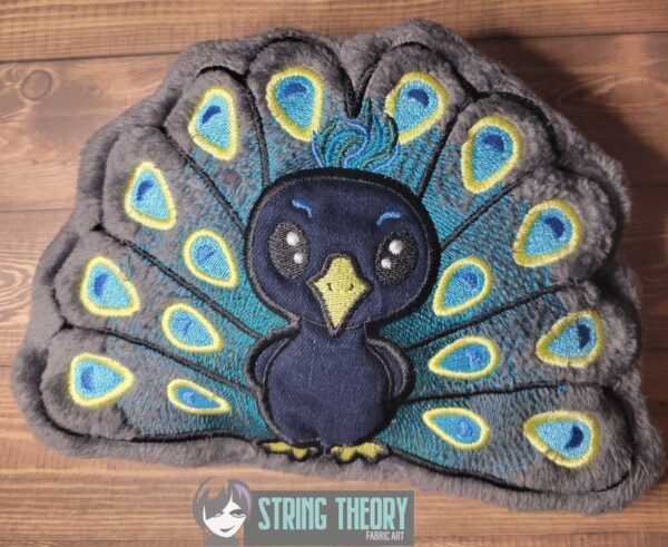 Chibi Peacock Stuffie ITH in the hoop Digital Download for Machine Embroidery Pattern, Design (4×4, 5×7, 6×10, 7×11, 8×12 Hoop) - Image 8