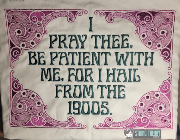 Be Patient with Me Digital Download for Machine Embroidery Pattern, Design (5×7, 6×10, 7×11, 8×12 Hoop) - Image 3