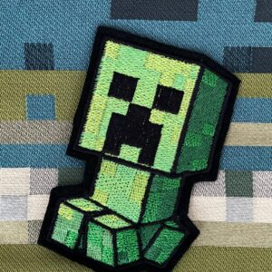 Minecraft Chibi Creeper machine embroidery design
