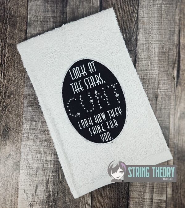 Look at the Stars, See How They Shine for You Appliqué Digital Download for Machine Embroidery Pattern, Design (5x7, 6x10, 7x11, 8x12 Hoop) - Image 3