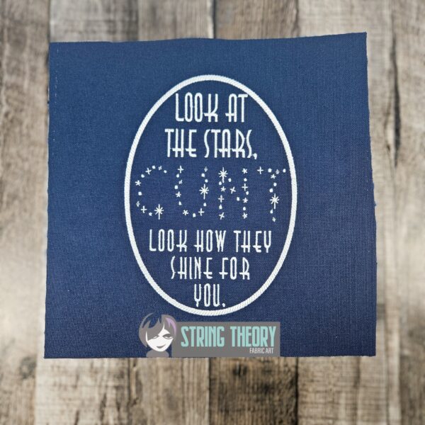 Look at the Stars, See How They Shine for You Appliqué Digital Download for Machine Embroidery Pattern, Design (5x7, 6x10, 7x11, 8x12 Hoop) - Image 4