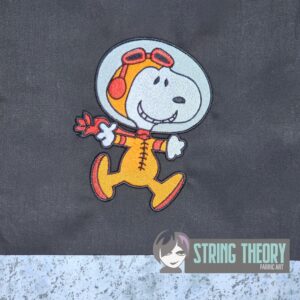 Peanuts Astronaut Snoopy machine embroidery design