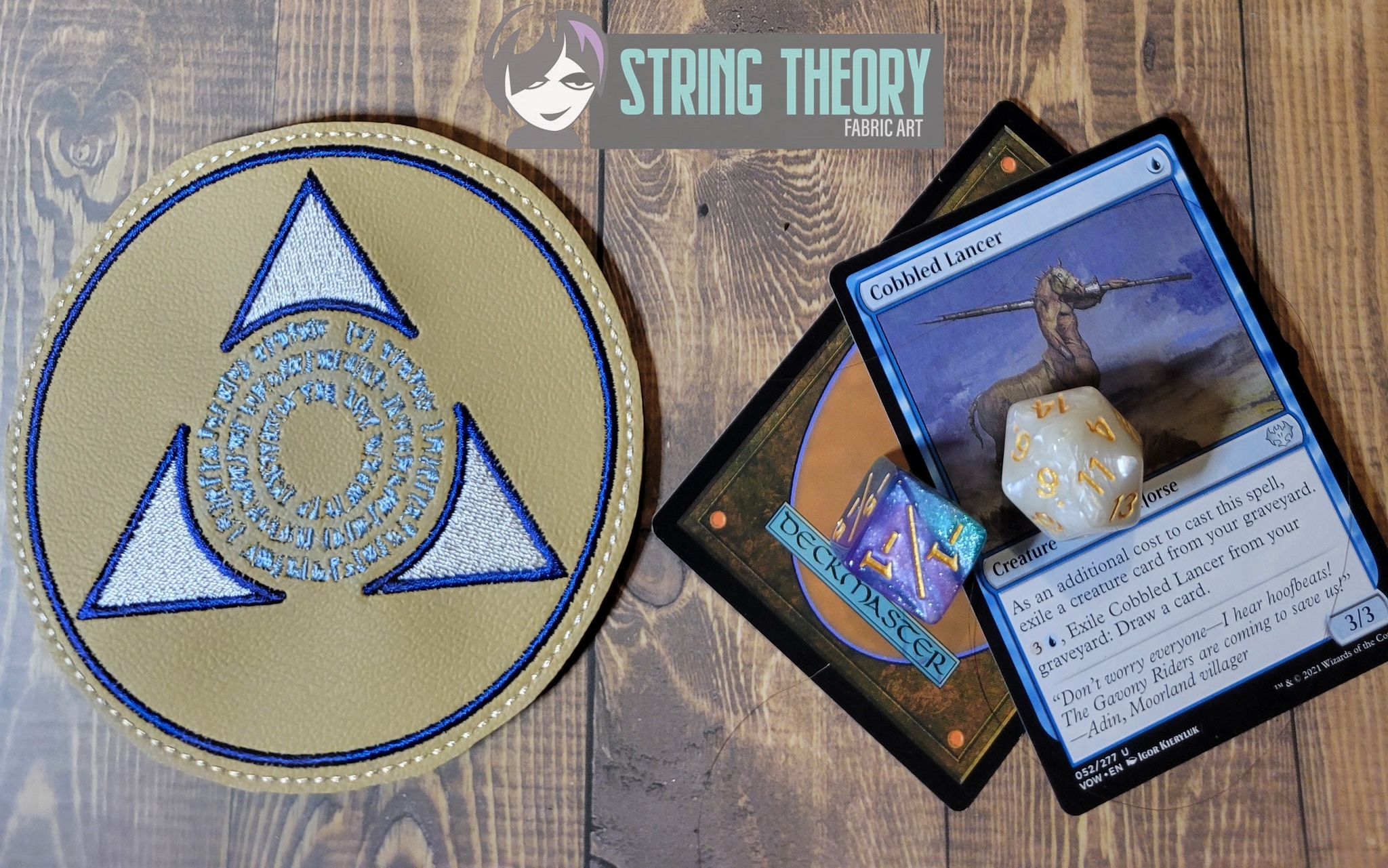 Magic the Gathering Guild Set ITH coaster machine embroidery design