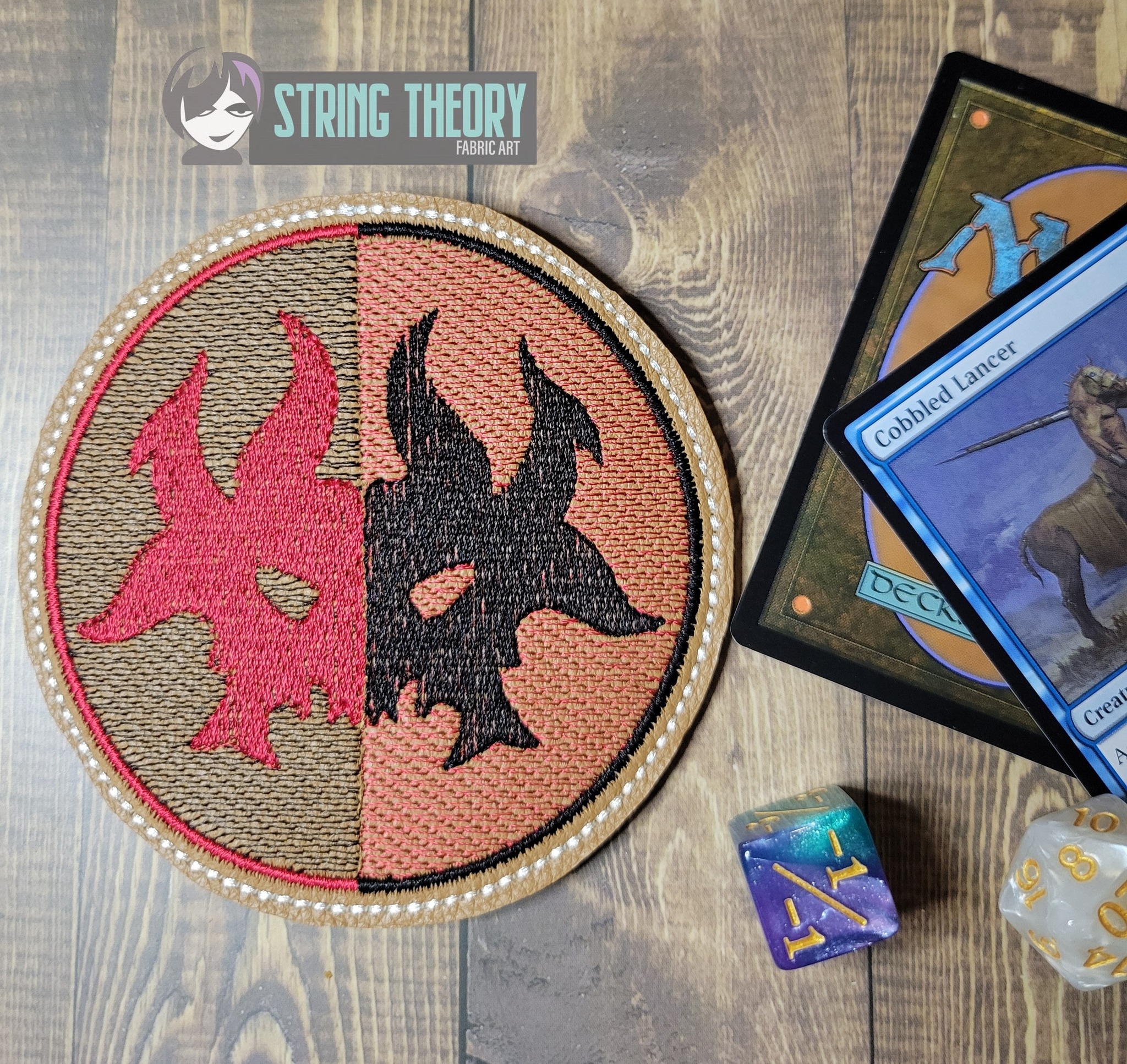 Magic the Gathering Guild Set ITH coaster machine embroidery design