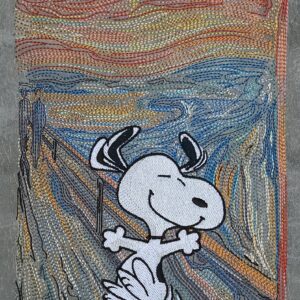 Peanuts Scream Dancing Snoopy machine embroidery design