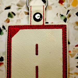 Block Brutalist A Fob ITH in the hoop fob Digital Download for Machine Embroidery Pattern, Design (4×4 Hoop)