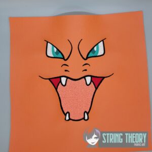 Pokemon Charizard Face machine embroidery design