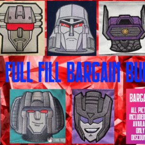 Transformers Decepticons Bundles machine embroidery design