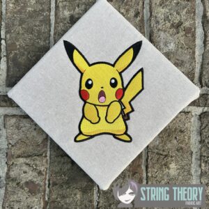 Pokemon Surprised Pikachu machine embroidery design