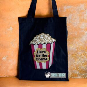 Here for the Drama Popcorn Digital Download for Machine Embroidery Pattern, Design (5×7, 6x10 Hoop)